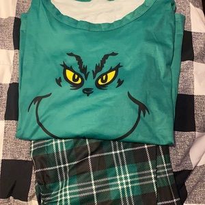 Matching His and Hers Grinch PJ